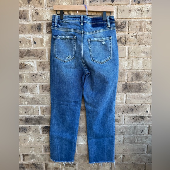 Flying Monkey denim straight leg raw hem  Jeans Sz 29 - Picture 5 of 12